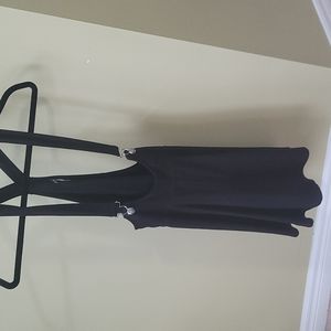 Mini skirt with suspenders